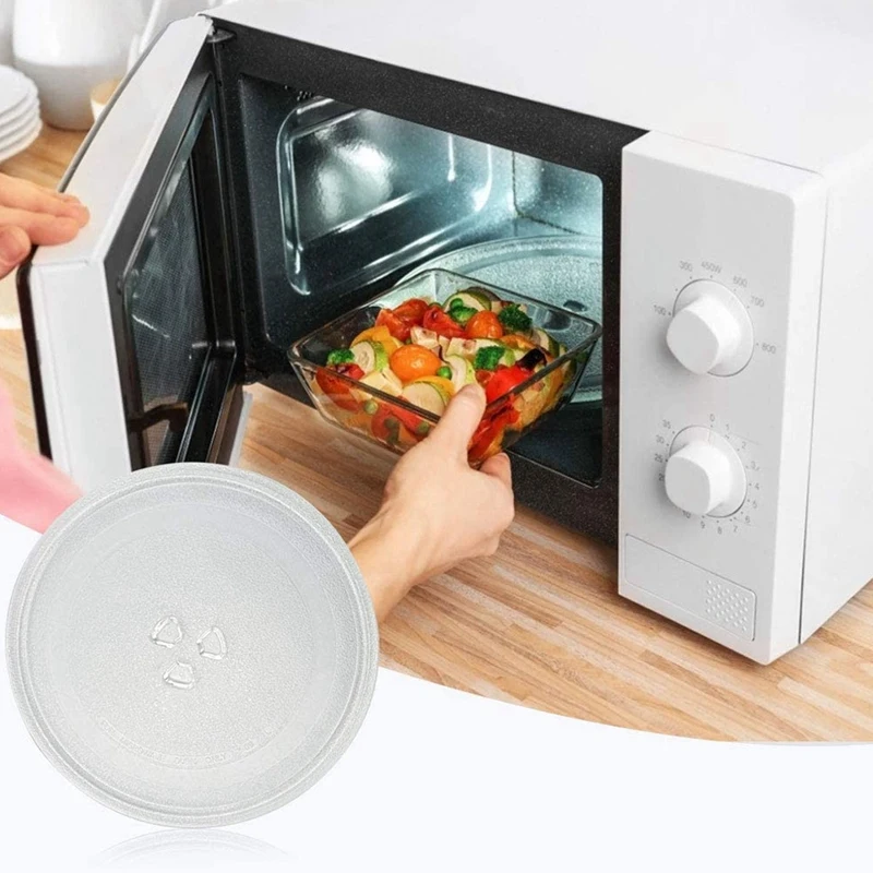 Microwave Plate Spare Microwave Dish Durable Universal Microwave Turntable Glass Plate Round Replacement Plate