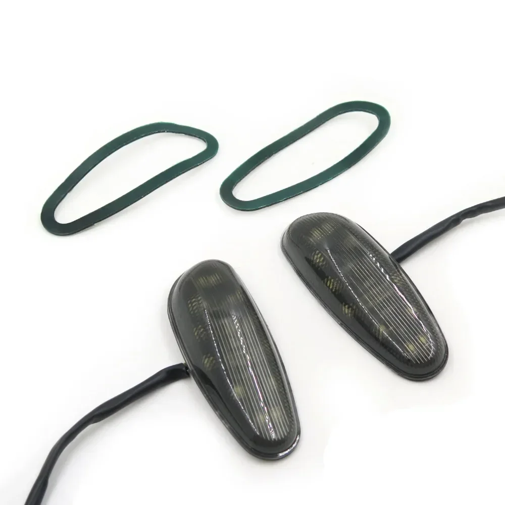 

Motorcycle LED Flush Mount Turn Signal Mirror Block Base Plate for Suzuki 2001-2004 GSX-R GSXR 600/750/1000