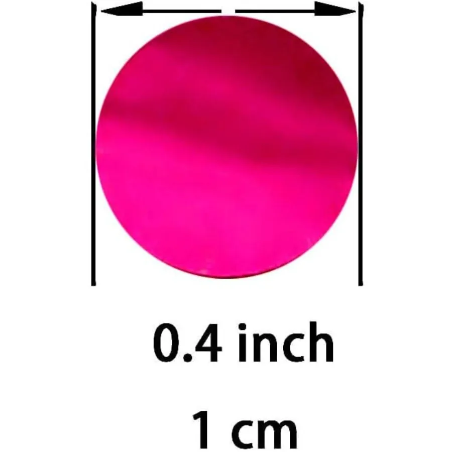 Rosa quente folha metálica redonda mesa decoração círculo pontos mylar dispersar confetes para casamento despedida de solteira chá de bebê e meninas birt