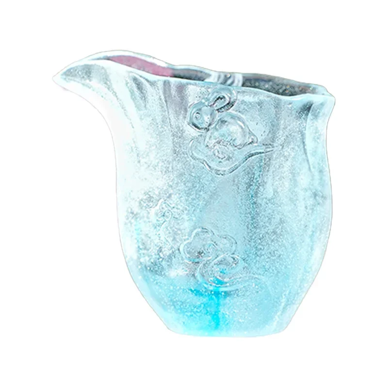 Ancient pastel glazed flowing cloud personality light luxury high-end tea ware fairy tea fair cup can not boil water
