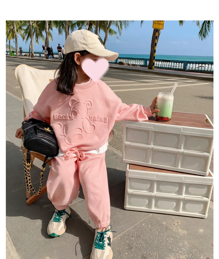 2026 Frühling Kinderkleidung Rundhals-Langarm-Pullover für Jungen und Mädchen Trendige Baby-Mode Kinderbekleidung 2-teilig – Detail 25