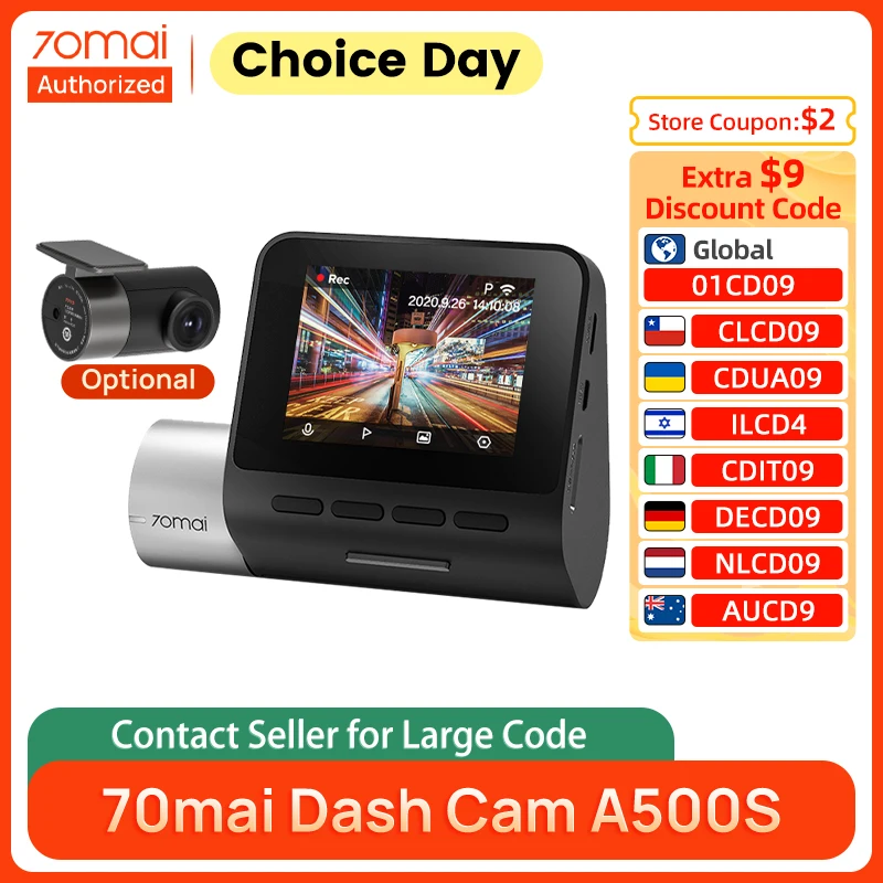 A500S Dash Cam 1944P Wi-Fi GPS