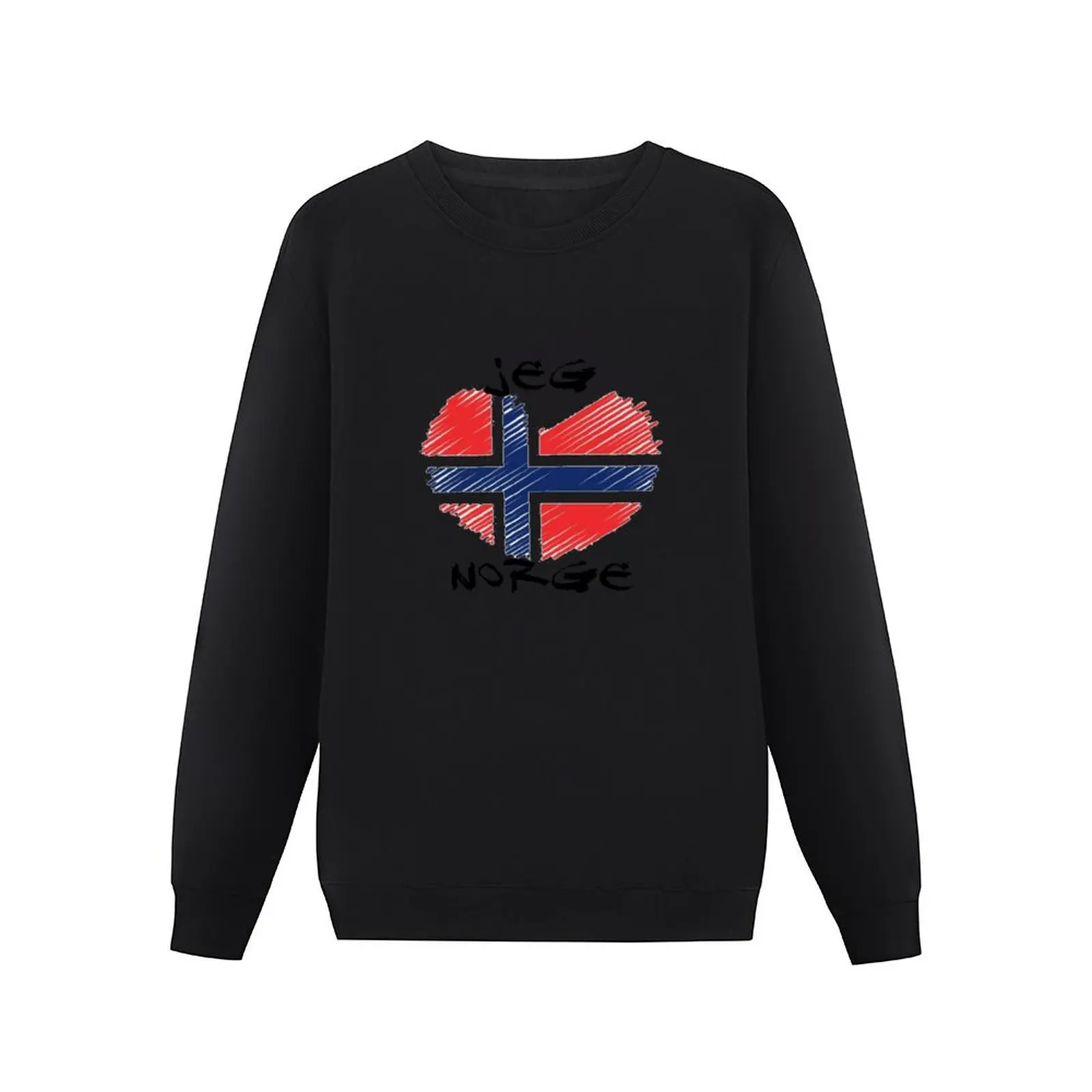 jeg elsker norge, I love Norway, go norway Pullover Hoodie men's autumn clothes mens designer clothes oversize sweatshirt