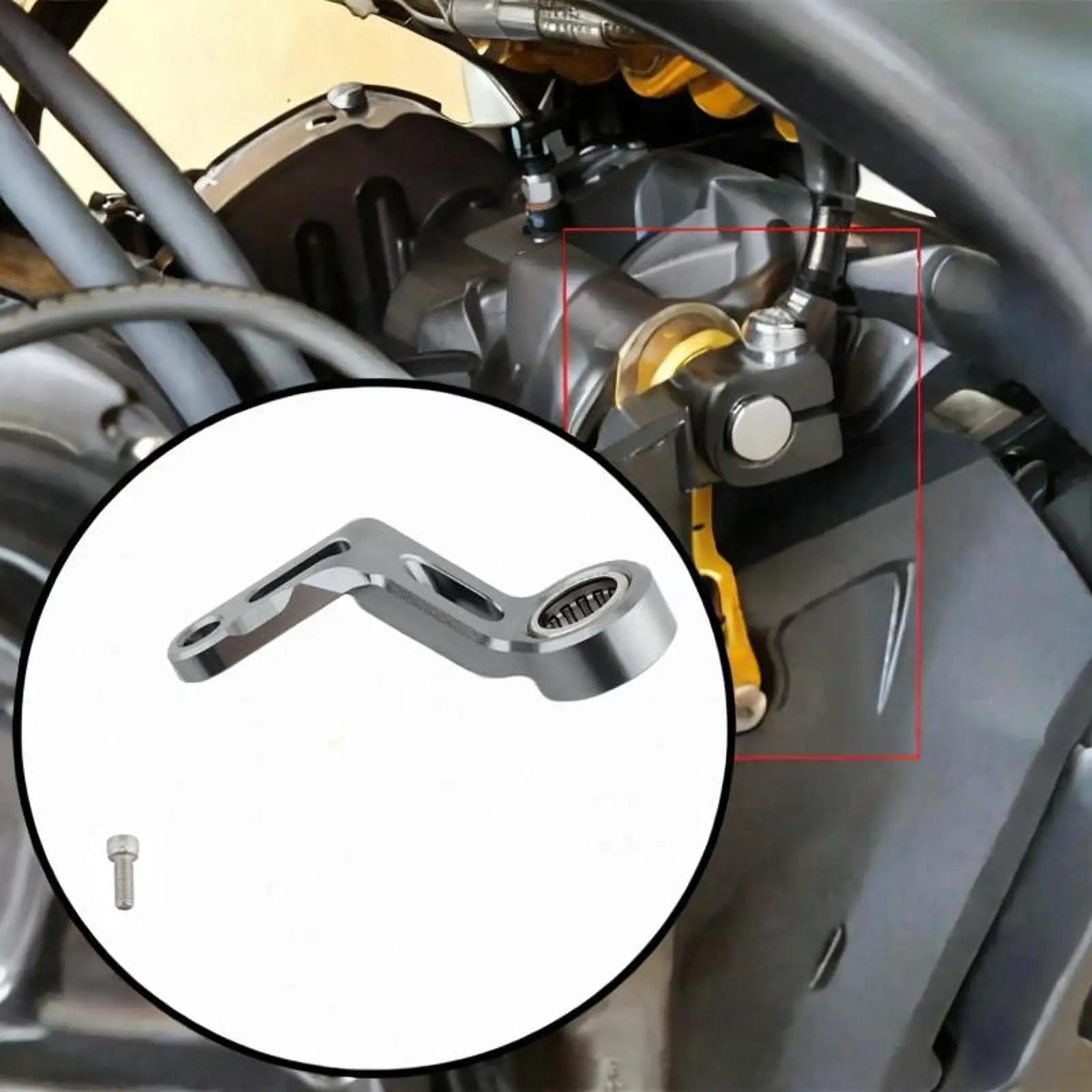 Shifting Gear Stabilizer Bracket Aluminum Alloy Shifter Holder for Yamaha MT09 FJ09 FZ09 XSR9 - view 4