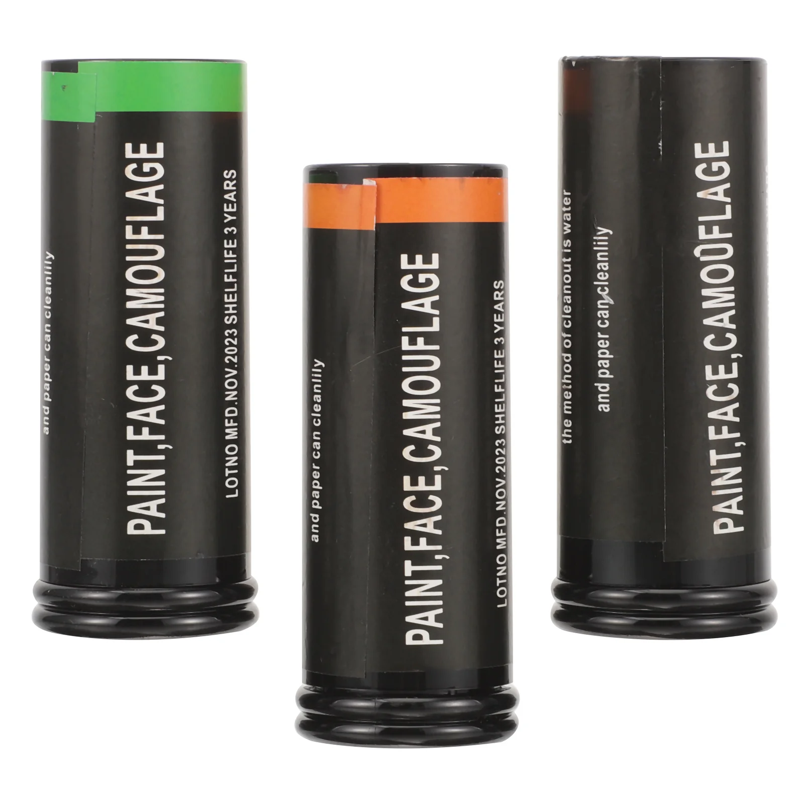 

3pcs Face Paint Sticks Kit Quick-Dry Skin-Friendly Portable For Halloween Cosplay Festival Party Body Art Decor