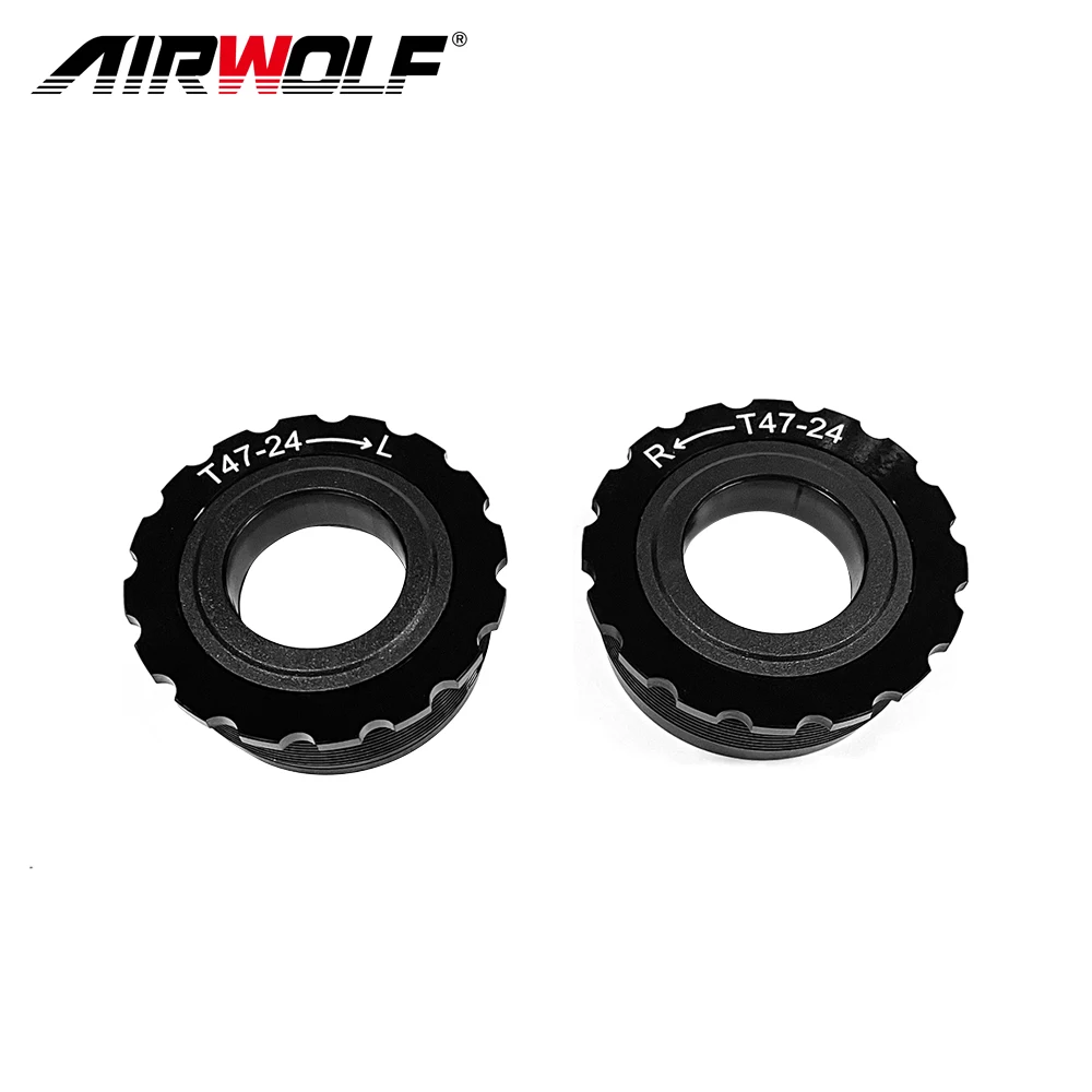 AIRWOLF BB86 24mm BB386 PF30 BSA Press Fit Bottom Brackets Thread Lock Universal for Road Bicycle MTB 24 Shaft Crankset BB