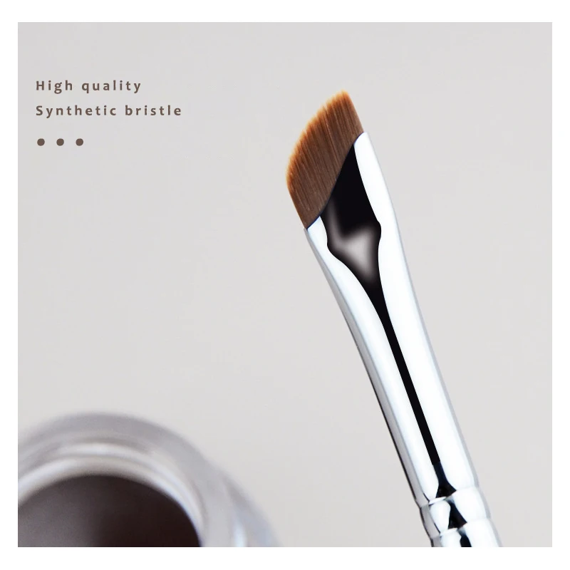 Thin Eye Liner Makeup Brush Winged Unique Shaped Precision Control Smooth Liquid Gel Liner Cosmetic Brush Tool