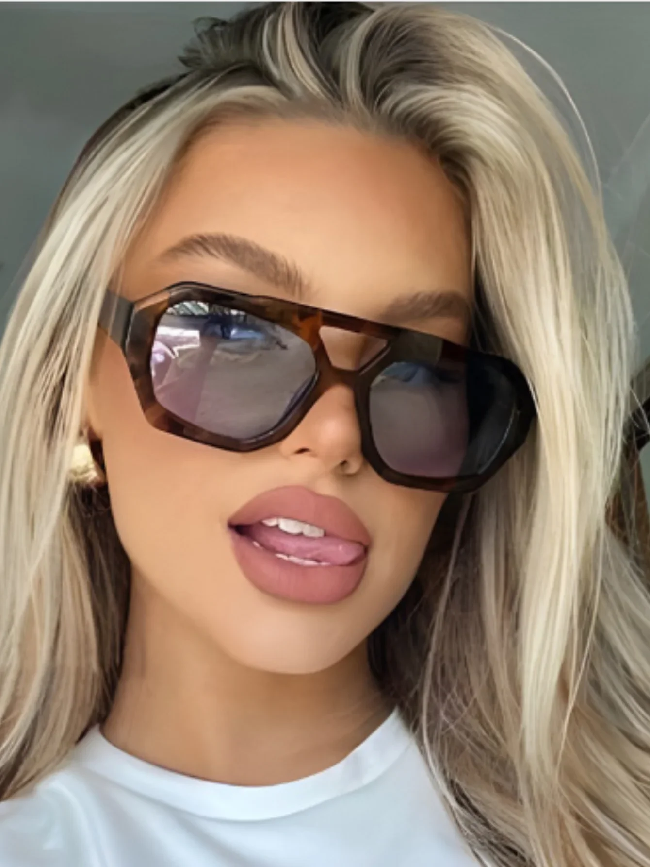 Fashion Vintage Square Irregular Sunglasses Men Women Luxury Brand Designer Sun Glasses Driving Fishing UV400 Eyewear