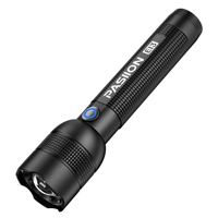 EDC Flashlight Rechargeable,300 Lumen 5 Modes Flashlight Can Adjusted To Focus,Glass Breaker ,Home and Emergency