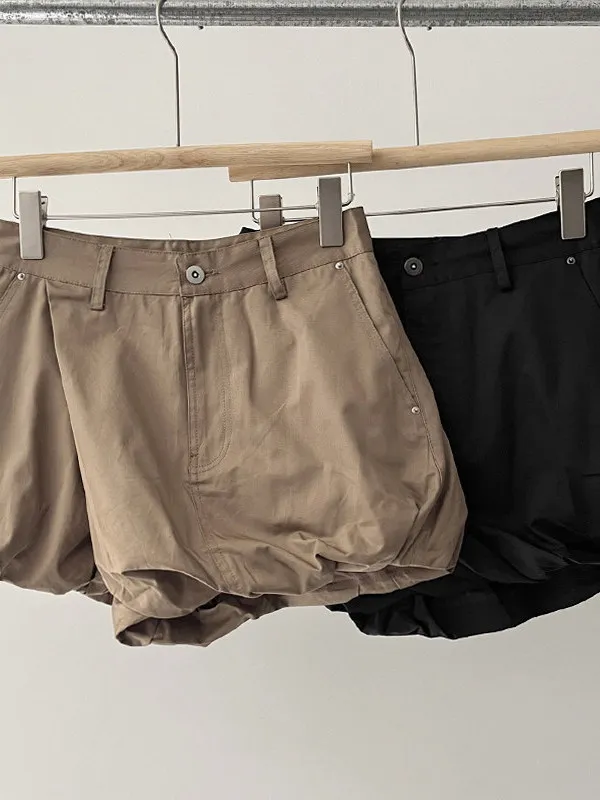 Korean Style High Waist Bloom Short Pants Women's Slimming Meat Covering Casual Half Skirt Spring Summer New Style