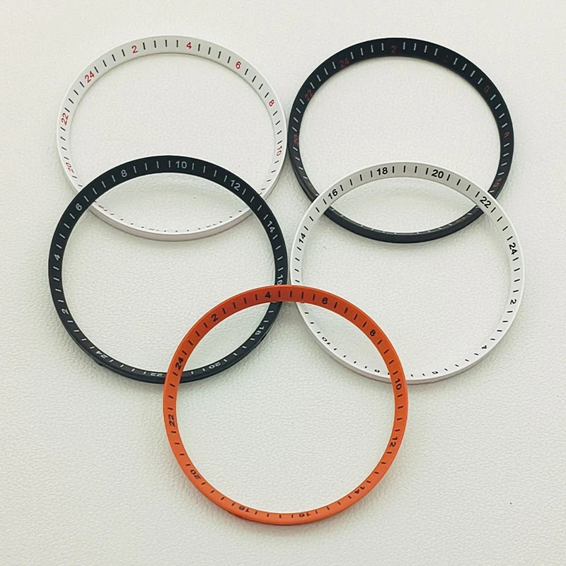 

30.5mm Watch Chapter Ring Fits SKX007 SKX009 SRPD Watch Case NH35 NH36 Automatic Movement Watch Plastic Repair Inner Ring Parts