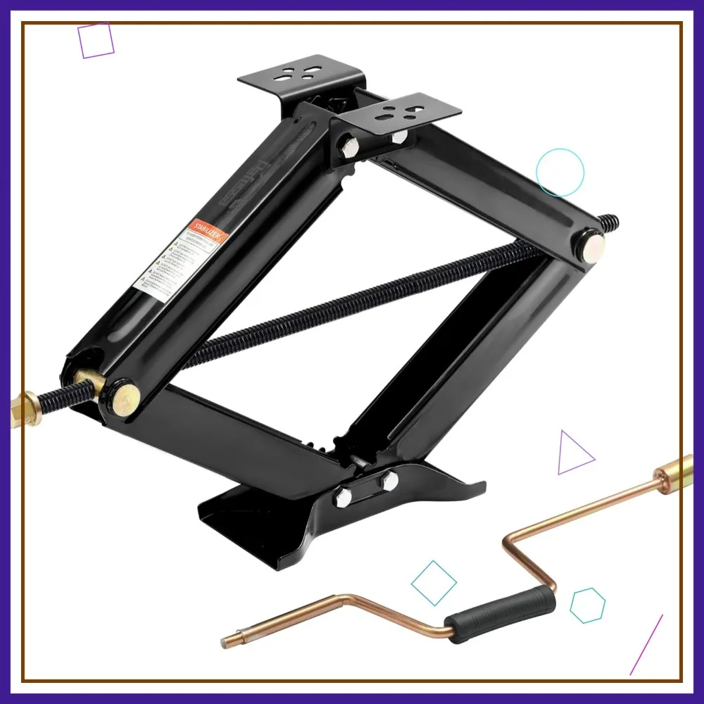 

Усиленный ножничный стабилизатор-домкрат для автодомов и прицепов, грузоподъемность 6500 фунтов, с рукояткой, для выравнивания - 1 шт.