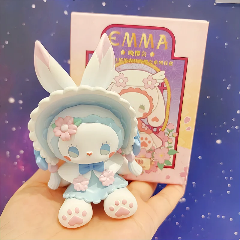 Original Emma Secret Forest Evening Sakura Party Series Blind Box Trendy Toy Cute Cartoon Doll Tabletop Decoration Birthday Gift