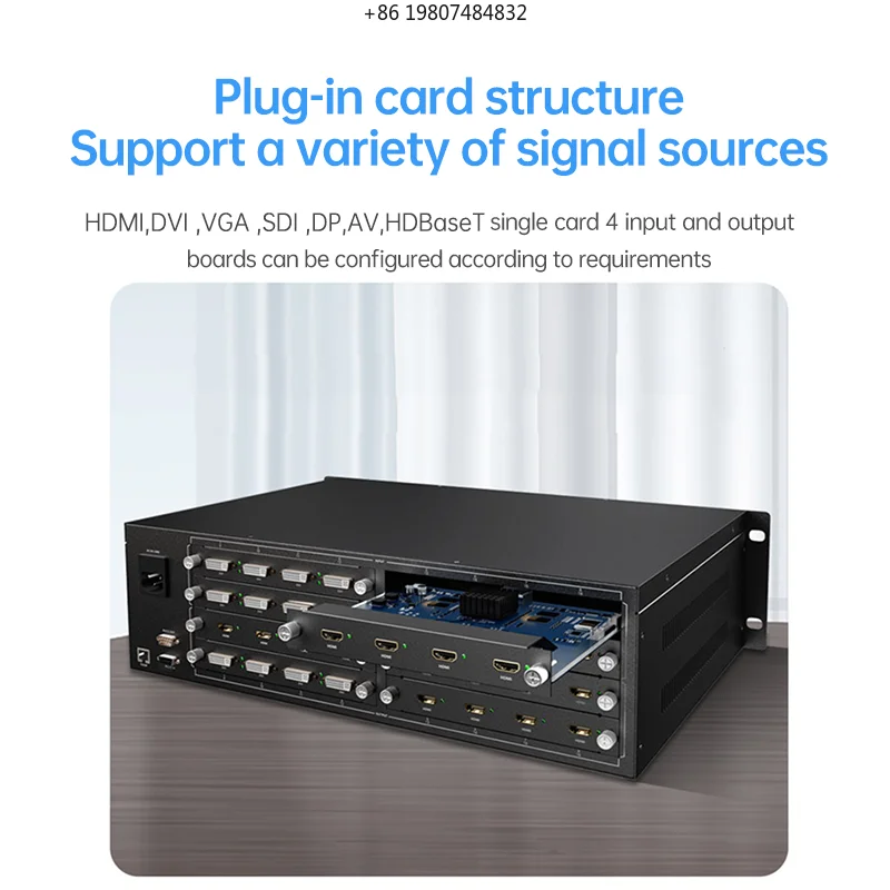 Aliexpress Hot Sale 12x12 Multi-signal Video Matrix Switcher, 4K30 EDID Management Metal Construction for Media Rooms
