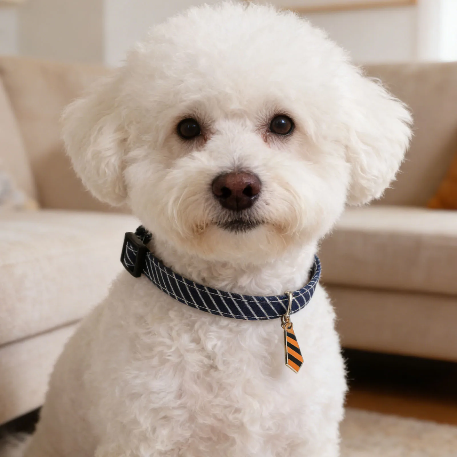 

2Pcs Pet Collar Adjustable Dog Neck Collar Polyester Cat Necktie Soft Comfortable for Puppies Kittens Walking Training