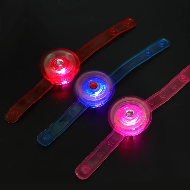 Creative Luminous Luminous Spinning Gyroscope Watch Ring Bracelet Toys Children Spinner Birthday Gift Glow In The Dark Toys