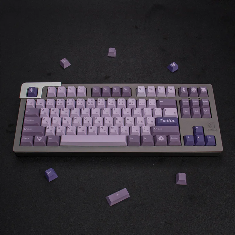 GMK Frost Witch Keycaps Purple Japanese Keycap Cherry Profile PBT DYE-SUB 129/23 Keys For MX Switch Mechanical Keyboard