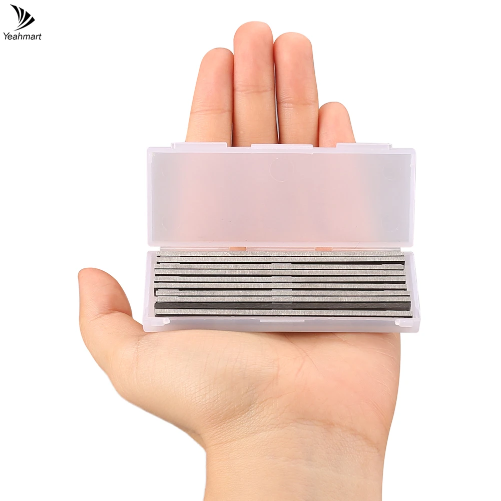 10Pcs/set Carbide Planer Blades For Cutting Soft Hard Woods Ply-wood Board for Woodworking Machinery Parts 82mm 82 x 5.5 x 1.1mm