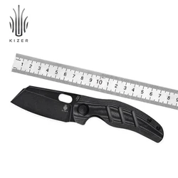 Kizer Falt taschen messer c01c v4488c1 154 neuer schwarzer Micarta-Griff & schwarzes cm Stahl klingen messer von Sheep dog