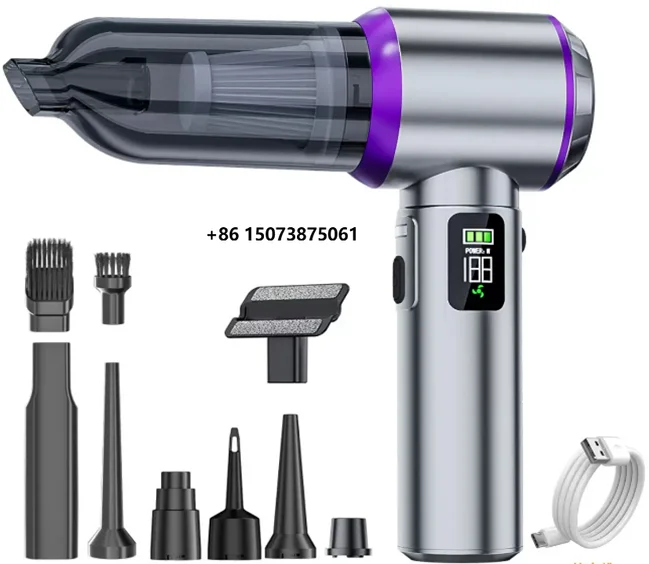 Cordless Electric Rechargeable air Blower Car Vacuum Cleaner with Compressed air duster
