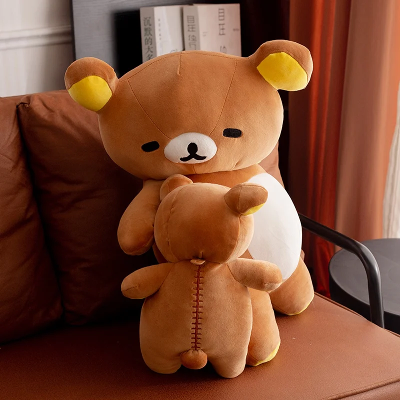 Leuke Rilakkuma Pluche Kussen Cartoon Dier Gevulde Pop Kuma Knuffels Kussen Kawaii Room Decor Speelgoed Auto Rugleuning Cadeau voor Kinderen