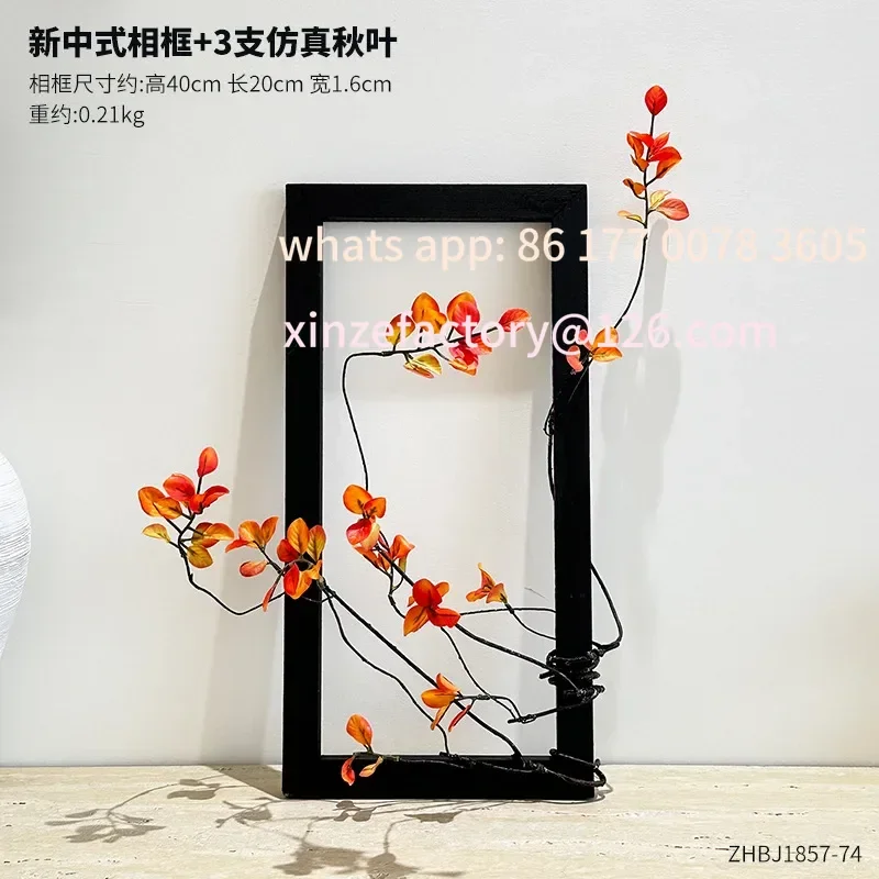 Customizable Ornaments Living Room Desktop Decorations Flower-arranging SoftSimulation Butterfly Flower Fake Flower Photo Frame