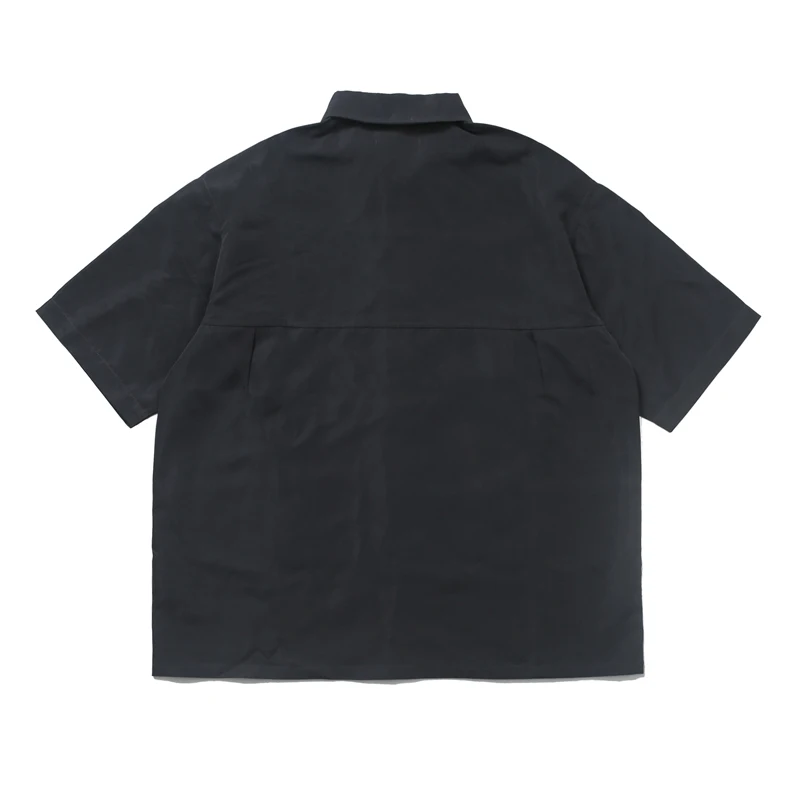 Black Multi-pocket NBHD Shirt Summer Men Women Casual Simple Logo Printed Short-sleeve T-shirt