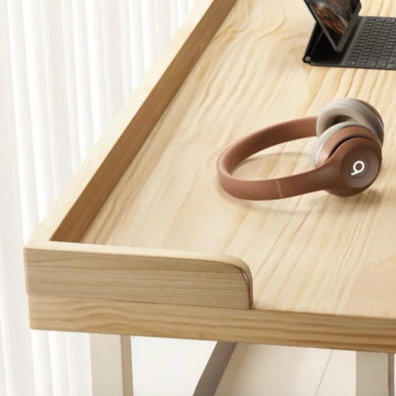 Mesa de centro retangular minimalista moderna lazer madeira maciça mesa de tira longa estilo nórdico varanda 이자Móveis de café