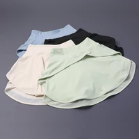 NO WORRY Falda de tenis con pantalones cortos incorporados - Falda pantalón de entrenamiento de cintura alta para correr/yoga | Color sólido con forro y antideslizante