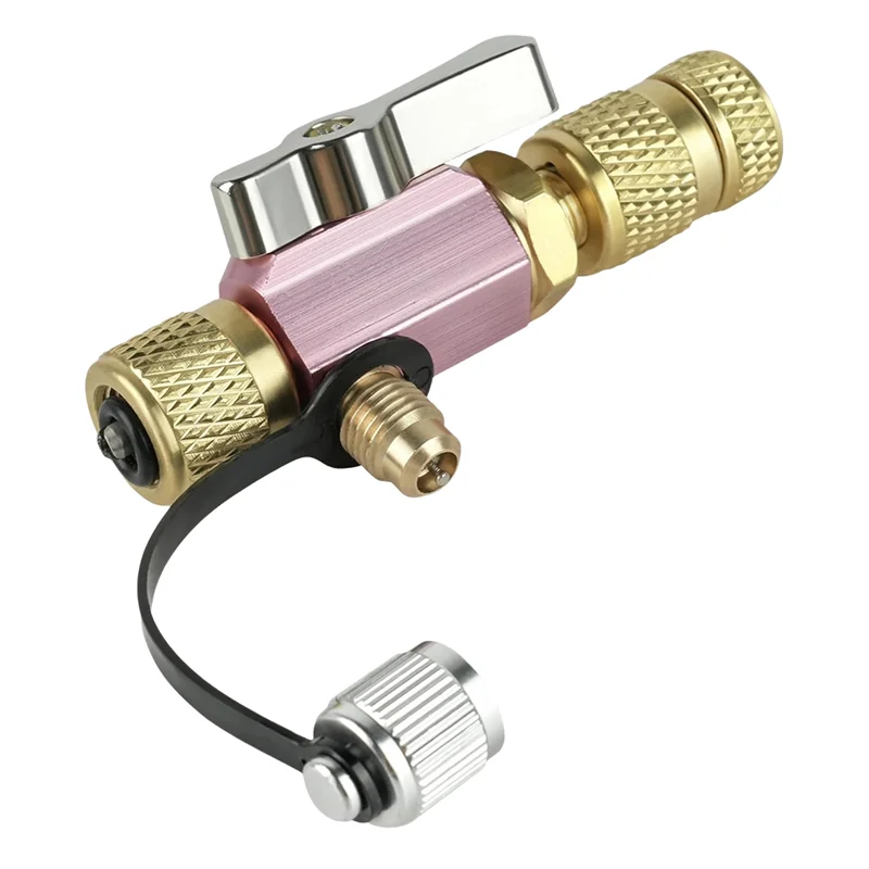 Herramienta de extracción de núcleo de válvula para HVAC 5/16" hembra Flare X 1/4" macho Flare Compatible con R410A