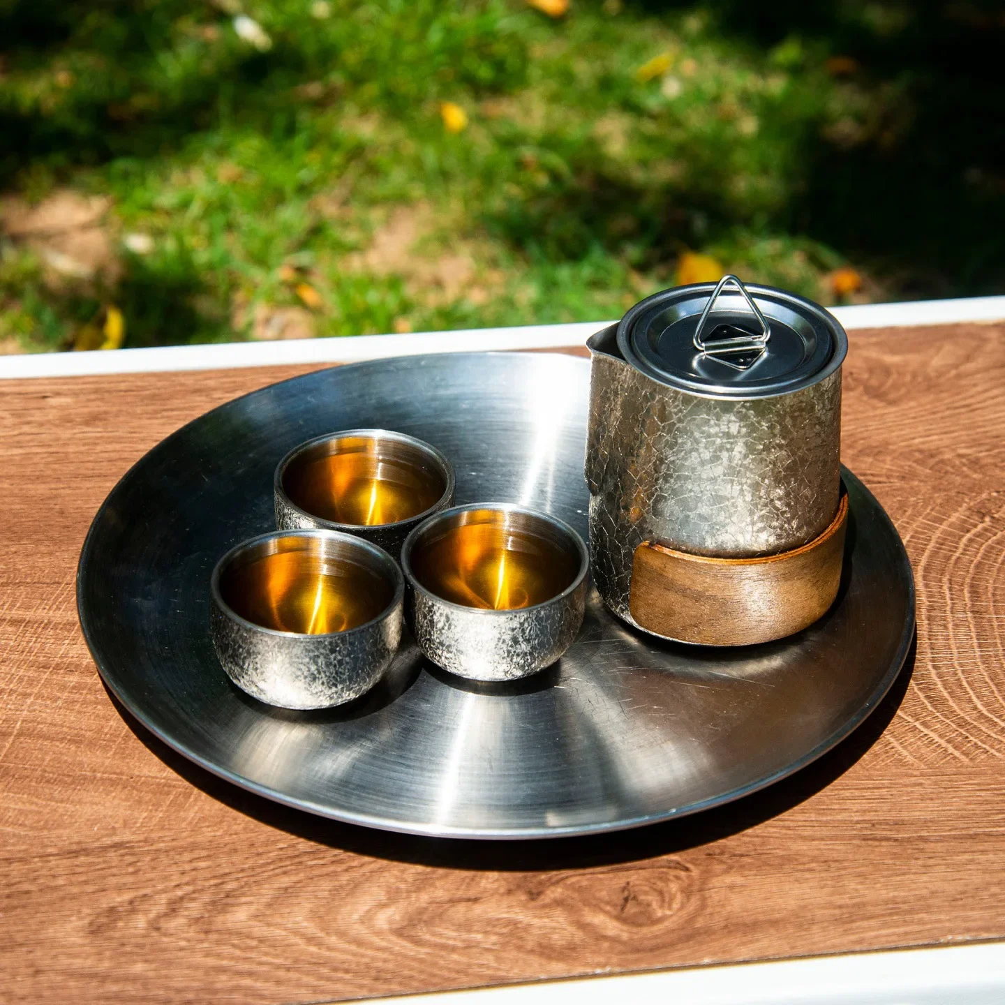 350ml Stainless Steel Tea Infuser Set,Heat-resistant And Non-scratching,Integrated Storage,Gift,Outdoor Camping/Travel Tea Set