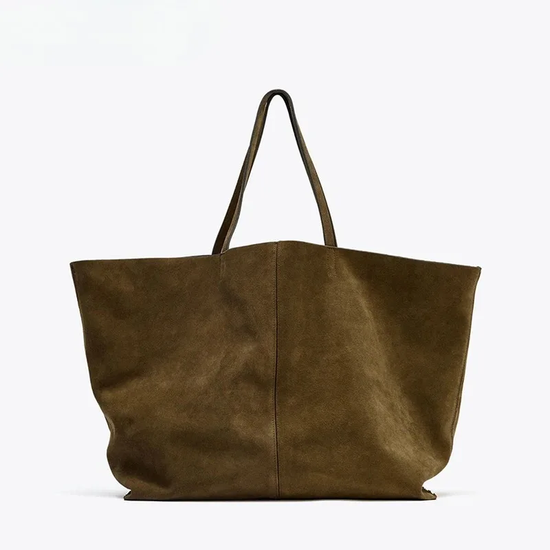 

Women's Large Suede Bag Luxury Designer New Tote Bag for Everyday Style Large Capacity Fashion Shoulder Handbag for Ladies