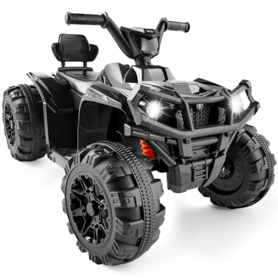 Best Choice Products 12V Ride-On Electric ATV 4-Wheeler Quad Car Toy w/Bluetooth Audio 2.4mph Max Speed Treaded Tires LED Headl