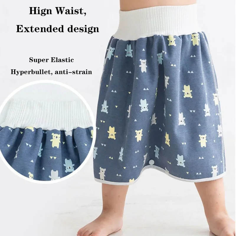 Jupe-culotte imperméable pour bébé garçon et fille, confortable, pour entraînement à la propreté, confortable, pour dormir, literie