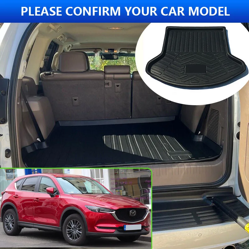 For Mazda CX-5 CX5 KF 2017~2023 2019 2020 2021 Sedan Car Rear Trunk Protector Pads Waterproof Liner Anti-Fouling Mat Accessories