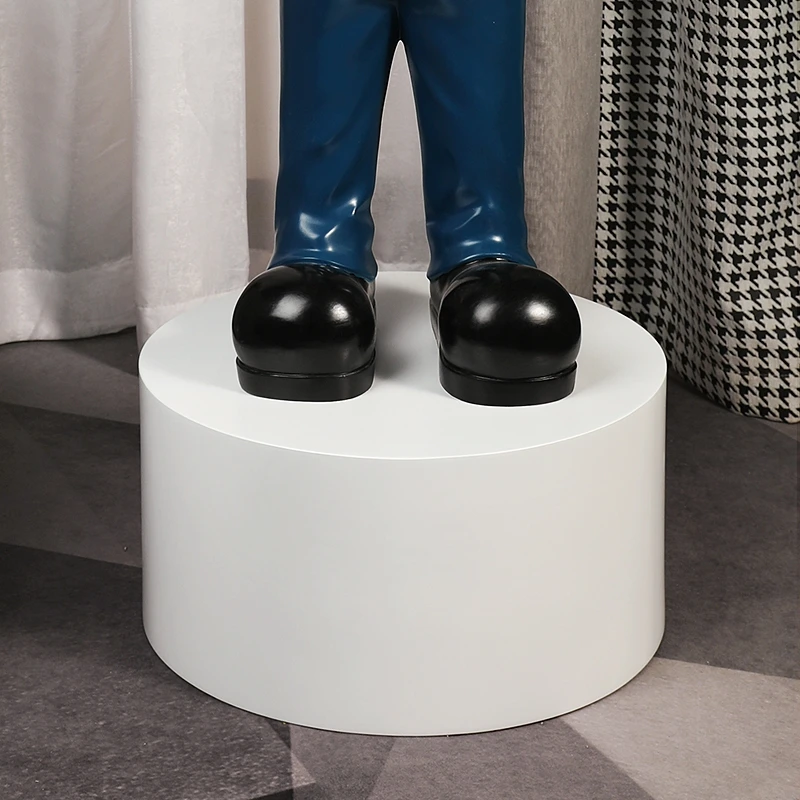 Statue Heightening Base, Exhibition Stand, Round or Rectangular, White (this link only is the base)