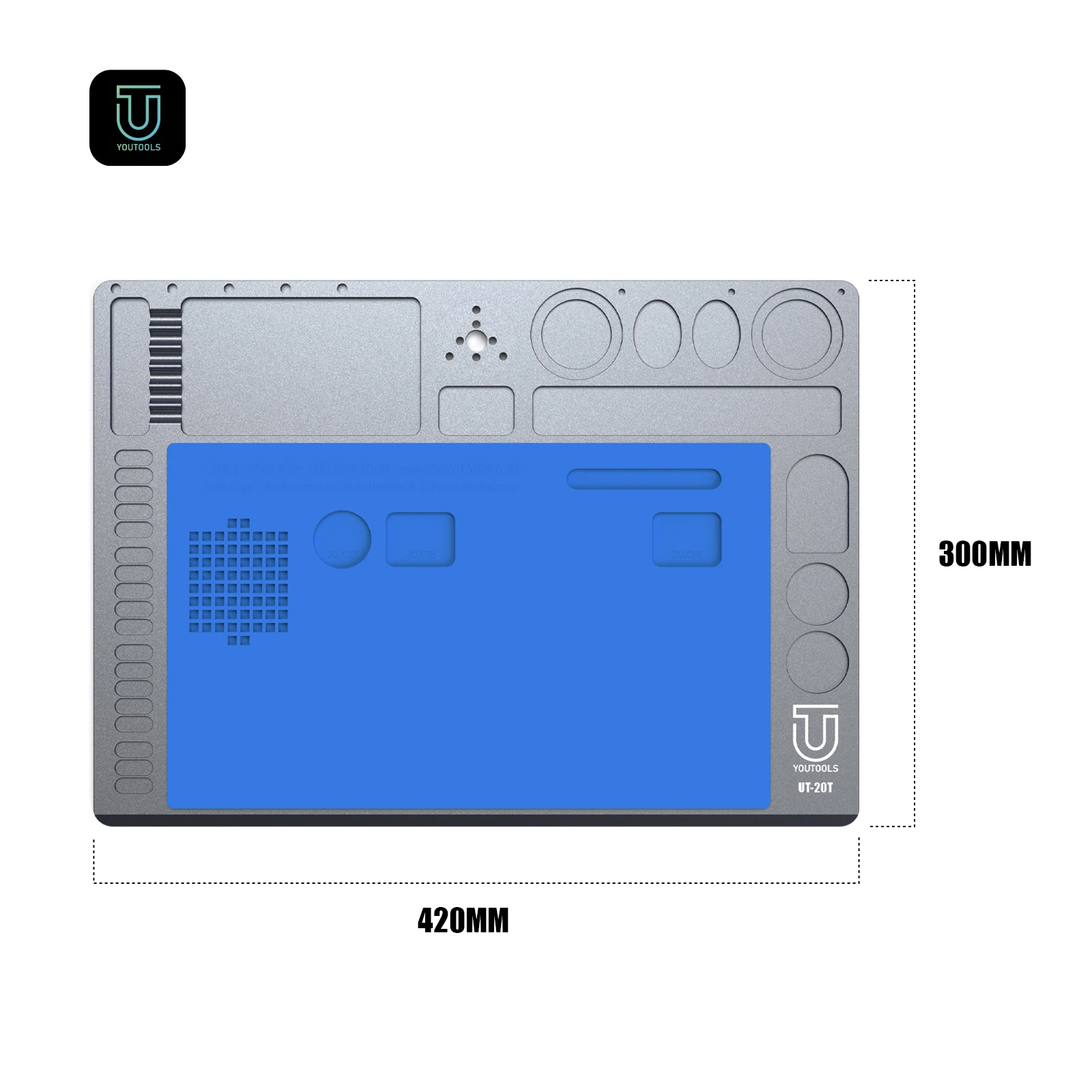Út 20T Ống Nhòm/Trinocular Kính Hiển Vi Lớn Lớn Đế DẻO Silicone Chịu Nhiệt Sửa Chữa Điện Thoại Di Động Pad Bảo Dưỡng Nền Tảng