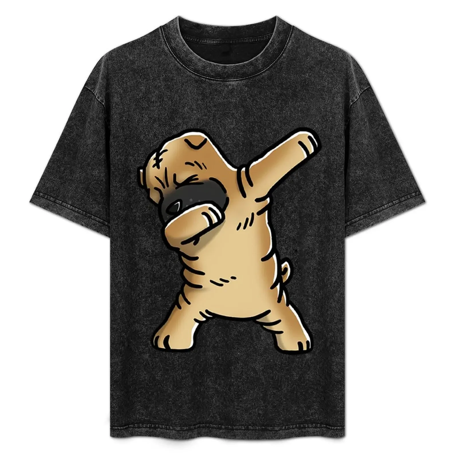 

Funny Dabbing Shar Pei dog Dab Dance T-Shirt tops summer clothes rapper graphic tees oversized t shirt men