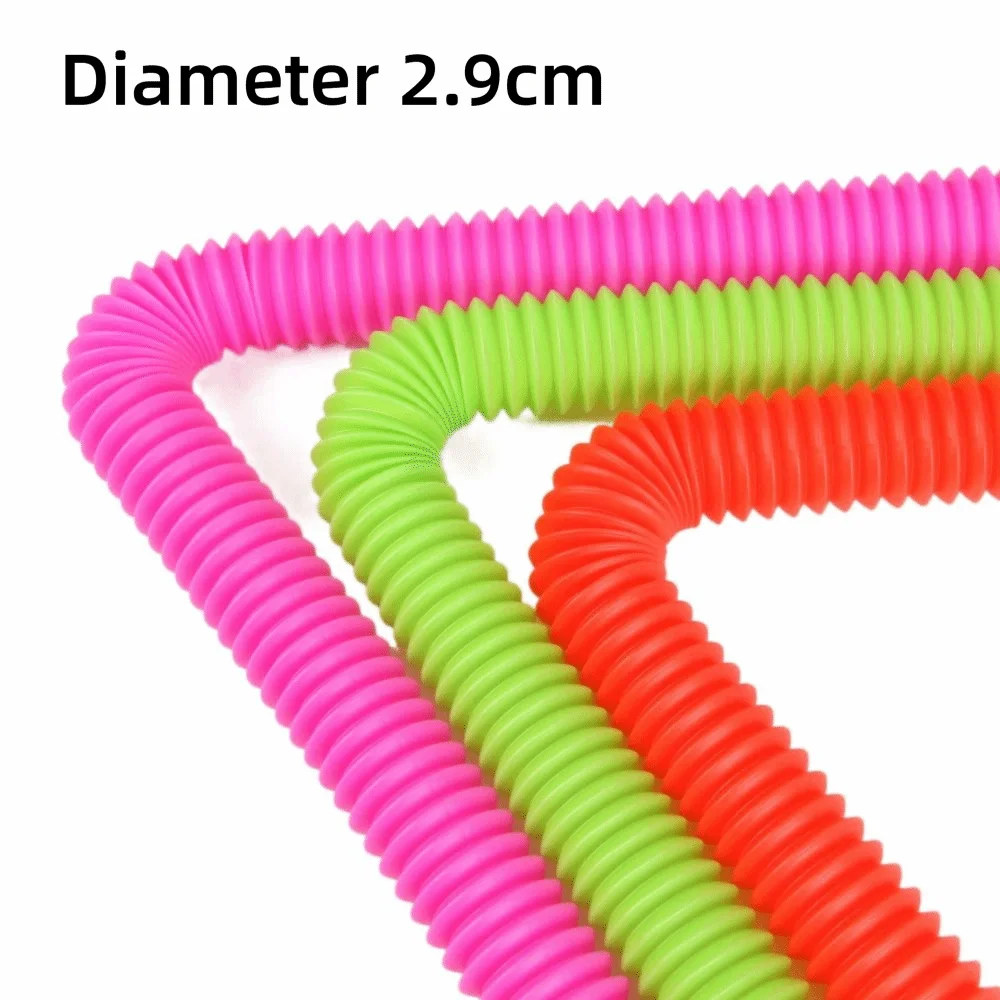 8PCS Spaß Bunte Pop Tubes 2,9 cm Heavy-Duty Kunststoff Stress Relief Spielzeug Autismus Sensorische Werkzeuge Kinder Spielen