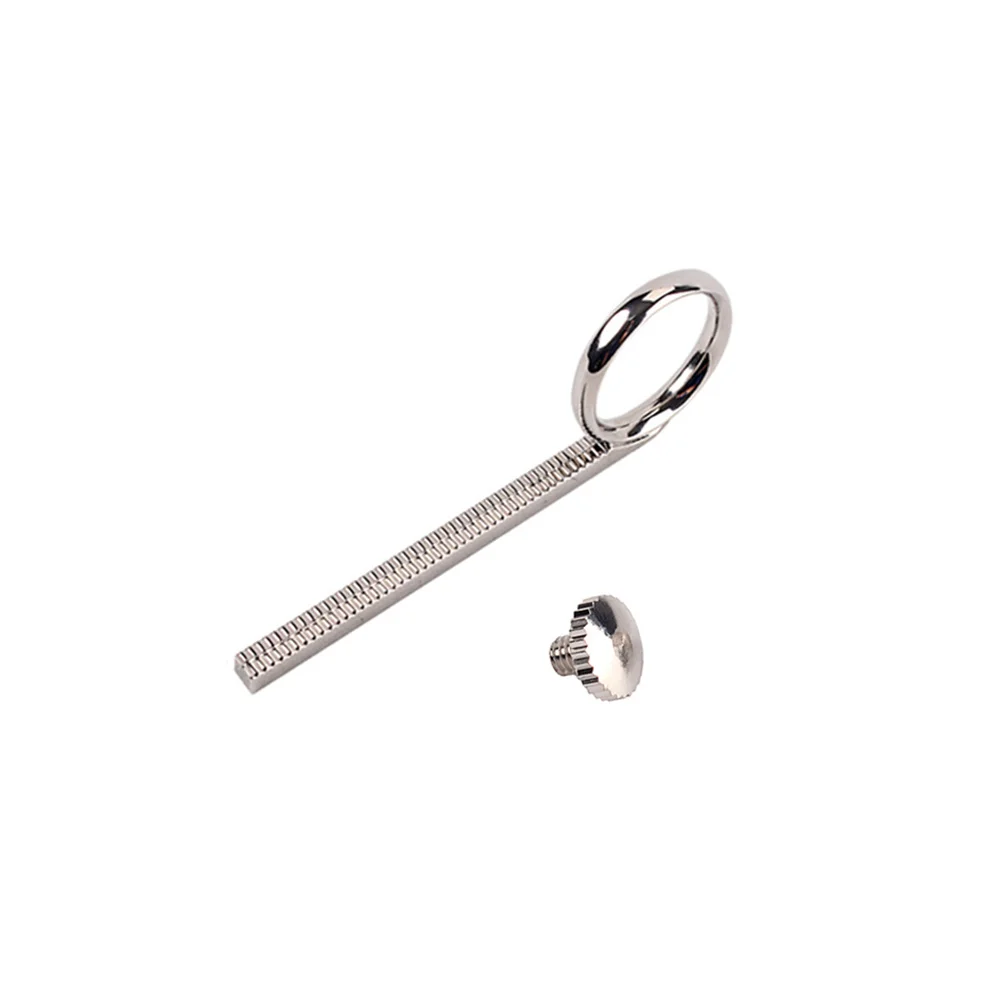 

2Pcs Metal Trumpet Finger Ring Durable Pull Ring Screw Accessory Cb22 Silver Lightweight Easy Carry Use Trumpet Cornet Accessory