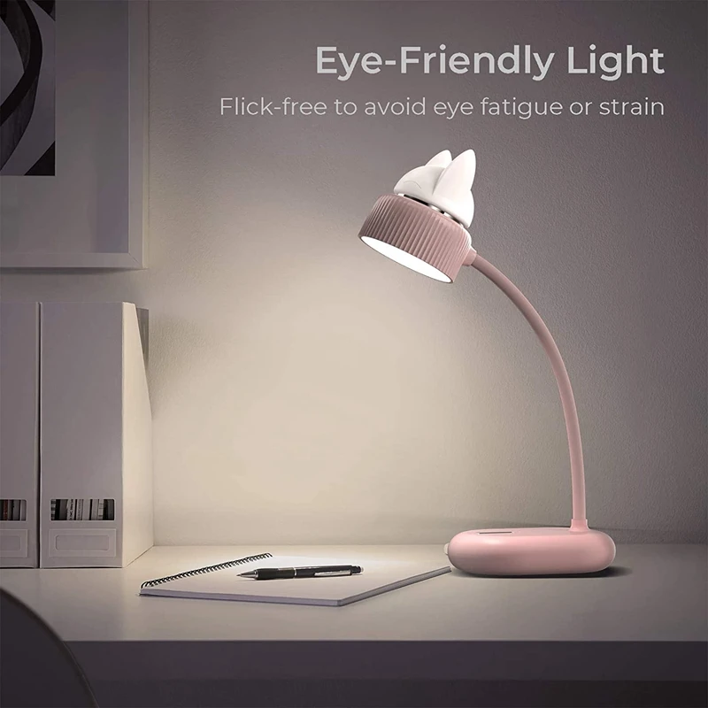 Rechargeable Desk Lamp ,Cordless Desk Lamp , Convenient LED Reading Wireless Lamp , With 3 Light Brightness Levels