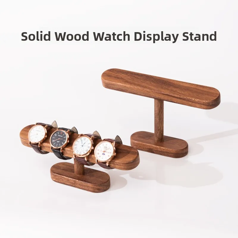 

High-End Walnut Watch Bracelet Nelace Display Stand Creative Storage Organizer Ele Home Decor Simple Sle Jewelry Holder
