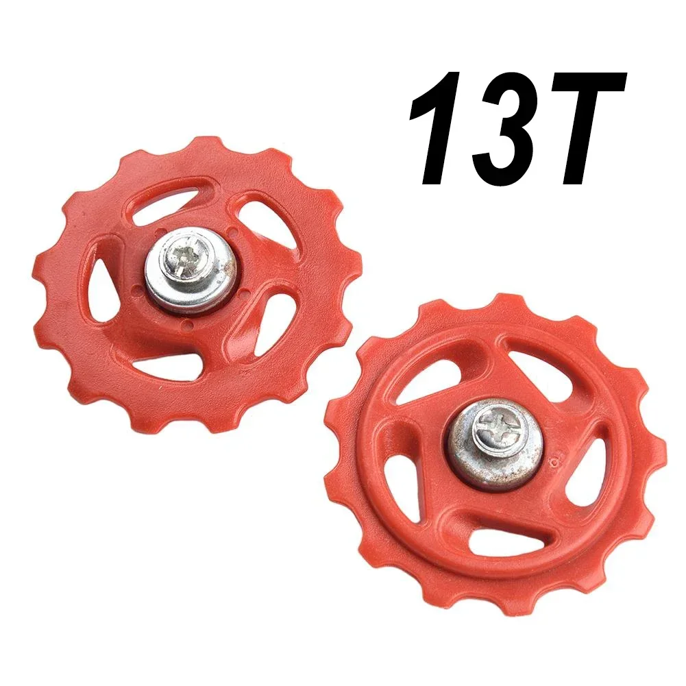 

2pcs Cycling Sport Rear Derailleur Wheels Bicycle Bicycle Components Bike Guide Wheels Repair Parts 13T Guide Outdoor Tool