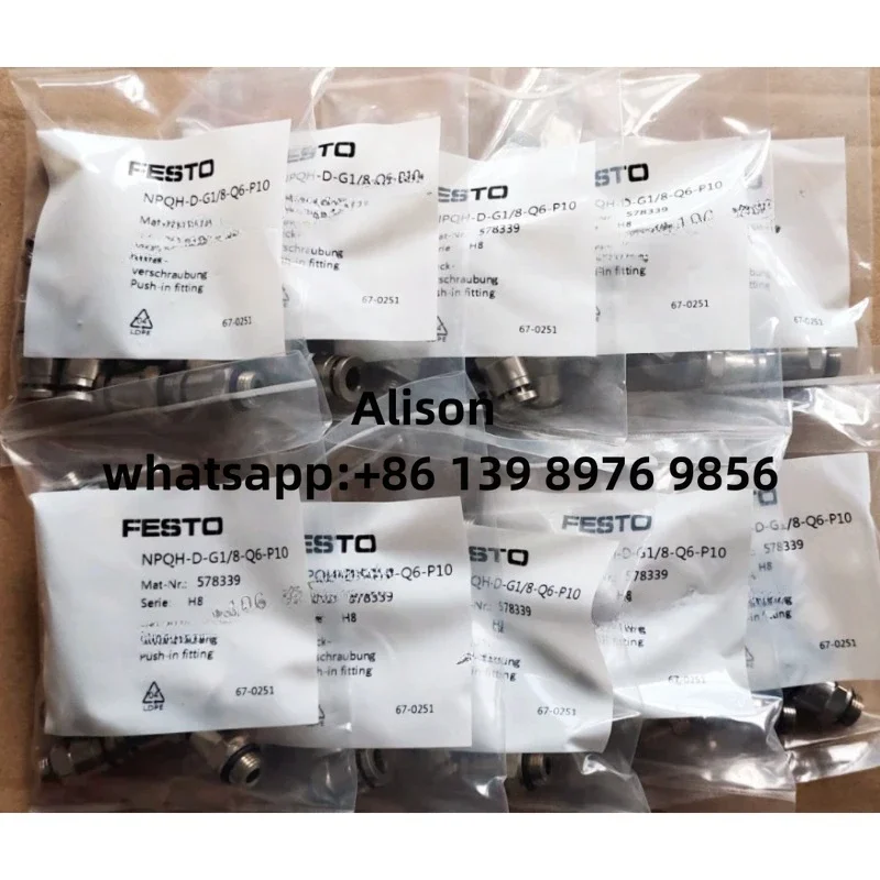 

10 шт FESTO NPQH/NPQM-L-M5-G18-14-38-12-Q4-6-8-10-Q12-14-16-P10