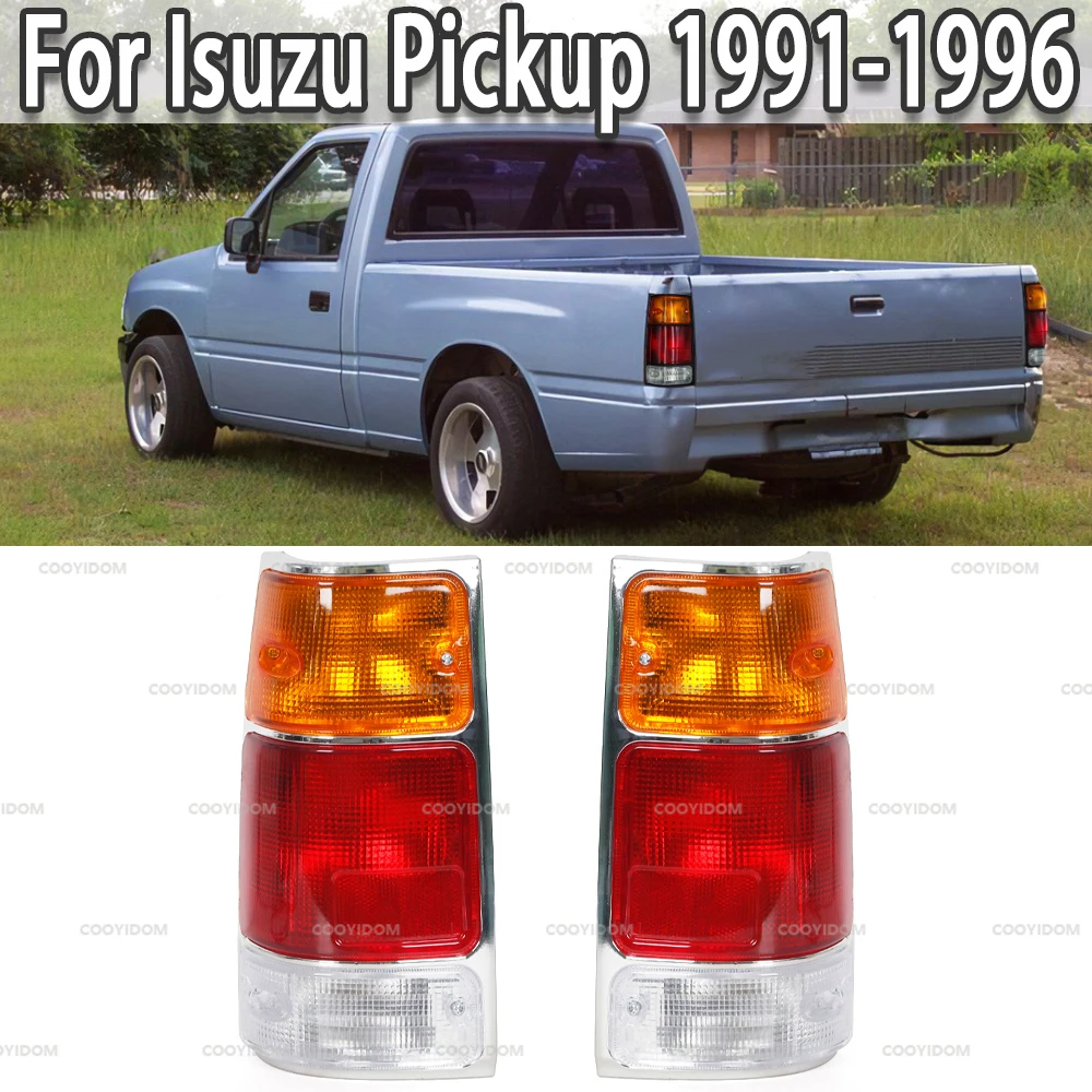 Car 1 Piece Left Right Tail Light Lamp With Bulbs Wires For Isuzu Pickup 1991-1996 For Holden Rodeo TF TFR Truck