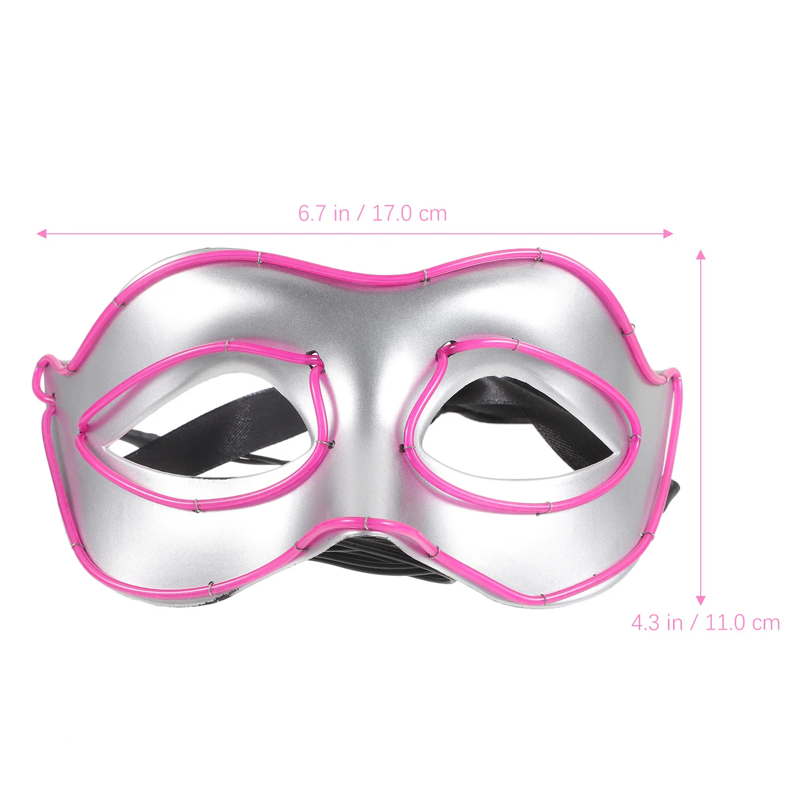 

Glowing Masquerade Half Mask Party Cosplay Mask Unique Luminous Halloween Costume Prop Cosplay Masks Costume Masks