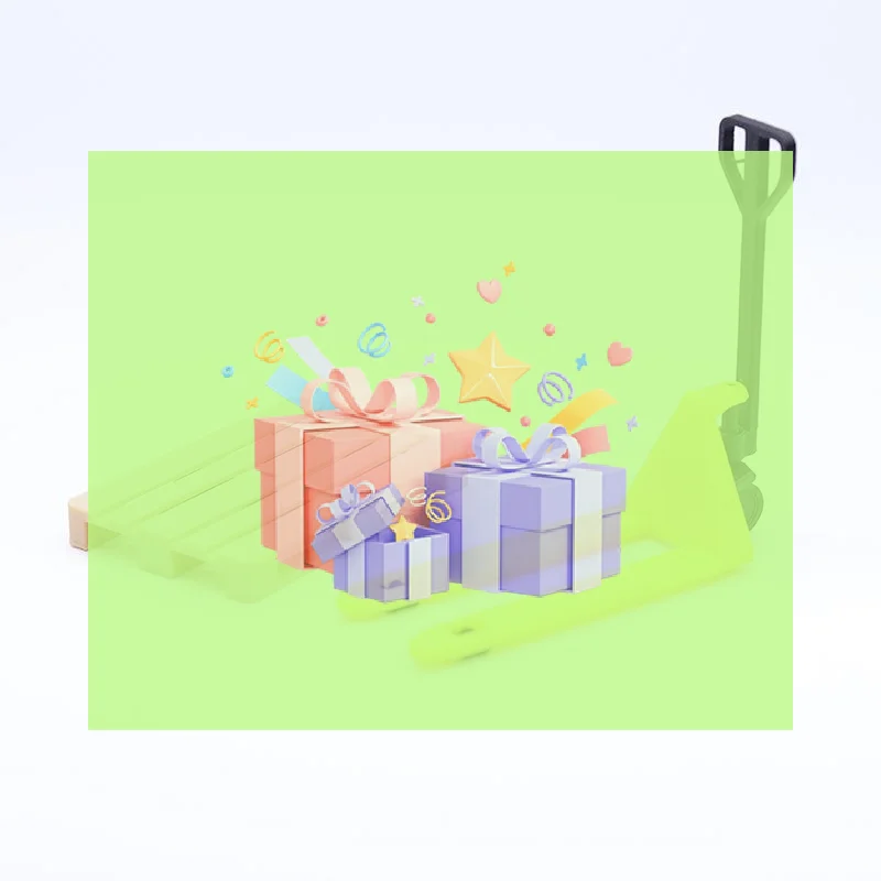 1/12 schaal mini-vorkheftruck en voedsel speelscène, 2PCS poppenhuis miniatuur speelgoedset, perfect kindercadeau