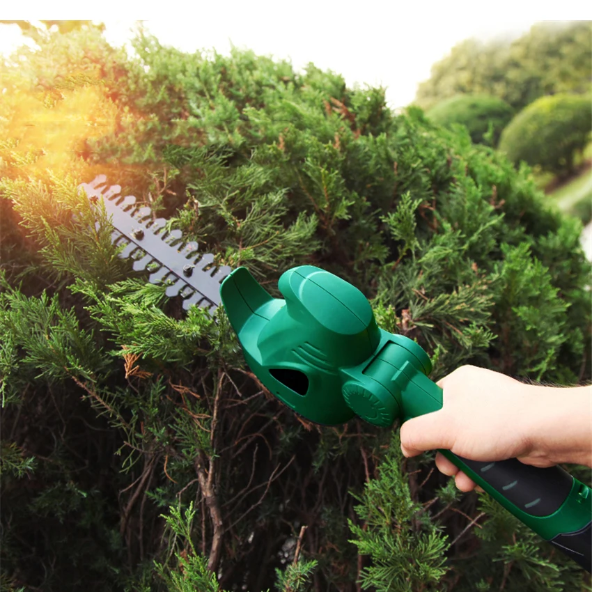 ET1007 Small Household Electric Hedge Trimmer 2.0Ah Rechargeable Grass Trimmer Garden Pruning Shears Lawn Mower Lawn Trimmer