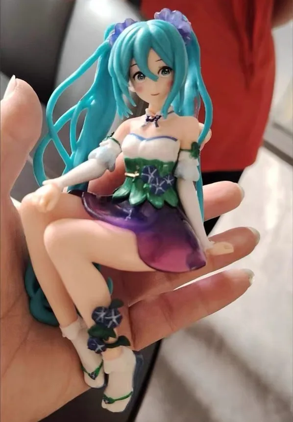 Hatsune Miku Figure Anime Poison Ivy Sitting Position Decoration Model Doll Desktop Ornaments Gift Cartoon Child Toy