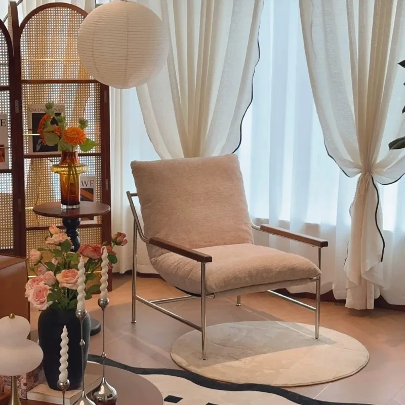 Lazy Sofa Modern Light Luxury Designer Lounge Chair Mid-Century Leisure Accent Chair for Living Room Home